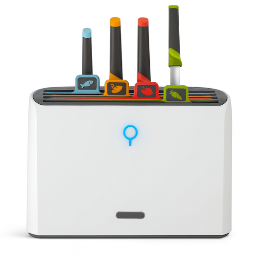 Smart UV Knife Holder: Removable & Washable for a Clean Kitchen Experience!